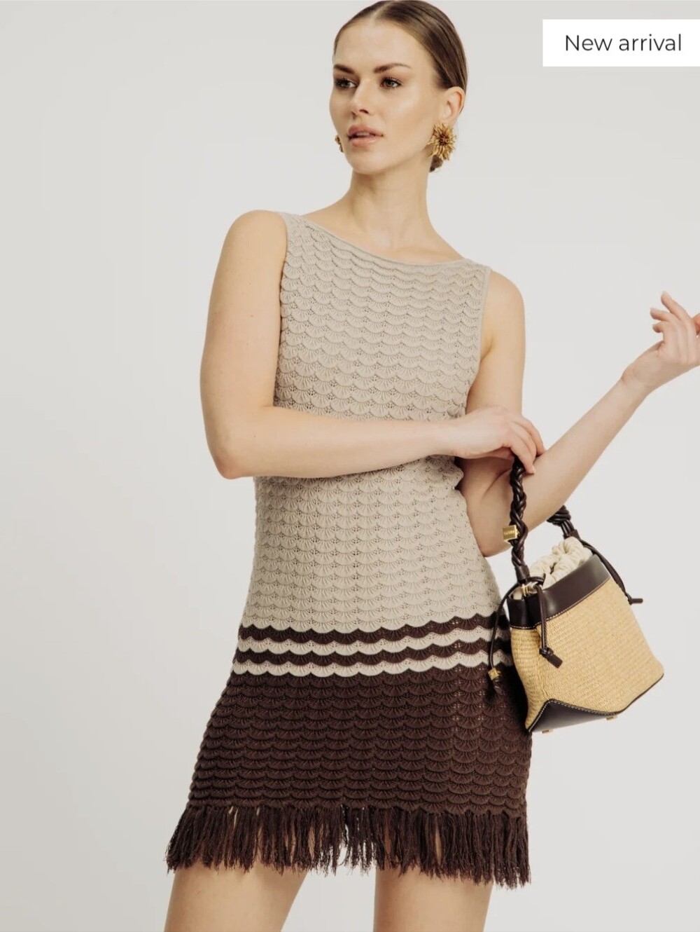 Torn by Ronny Kobo Birdie Fringe Mini Dress